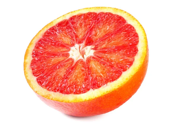 Шматочок Червоної Крові Оранжевого Кольору Ізольовано Білому Тлі — стокове фото