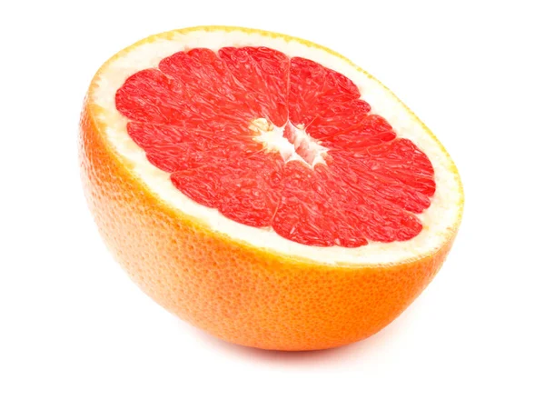 Gezond Voedsel Grapefruit Geïsoleerd Witte Achtergrond — Stockfoto