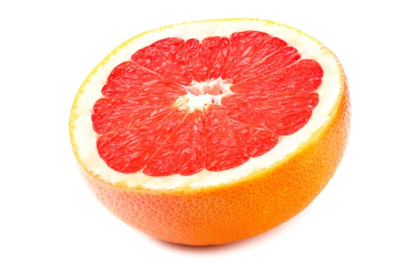 Gezond Voedsel Grapefruit Geïsoleerd Witte Achtergrond — Stockfoto