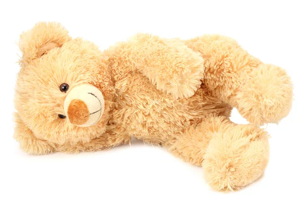Toy Teddy Bear Isolated White Background — Stock Photo, Image