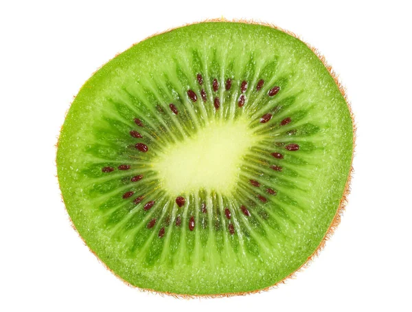 Plátky Kiwi Ovoce Izolované Bílém Pozadí — Stock fotografie
