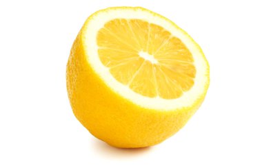 Lemon beyaz arka planda izole edilmiş. sağlıklı yiyecekler