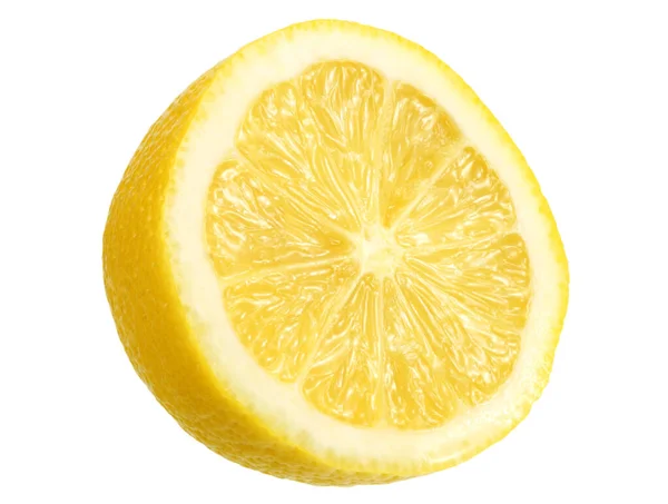 Zitrone Isoliert Auf Weißem Hintergrund Gesunde Ernährung — Stockfoto