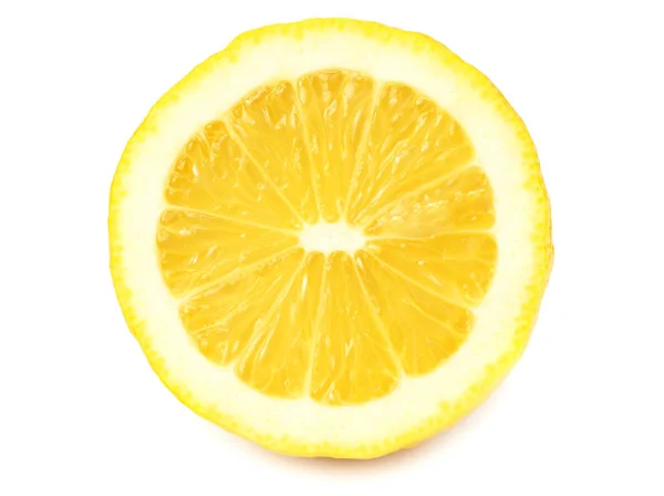 Sliced Lemons Isolated White Background — Stock Photo, Image