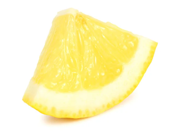 Sliced Lemon Isolated White Background — Stock Photo, Image