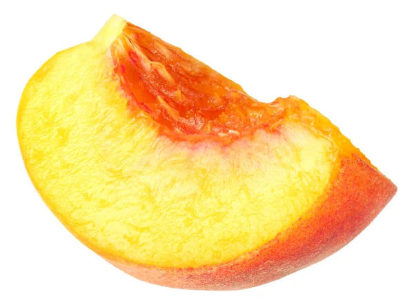 白い背景に切り取られた桃の実 — ストック写真