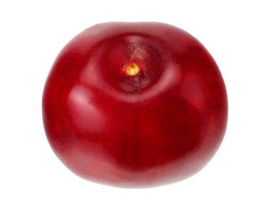 Beyaz arkaplanda kırmızı kiraz izole