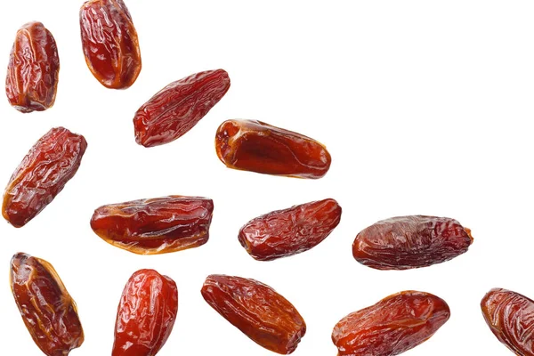 Date Fruit Isolé Sur Fond Blanc Vue Dessus — Photo