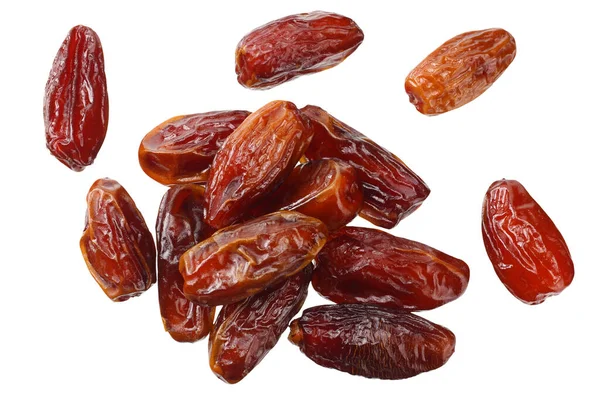 Date Fruit Isolé Sur Fond Blanc Vue Dessus — Photo