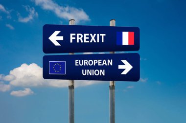 iki yol işaretleri, Fransız seçimler (frexit) ve Avrupa Birliği
