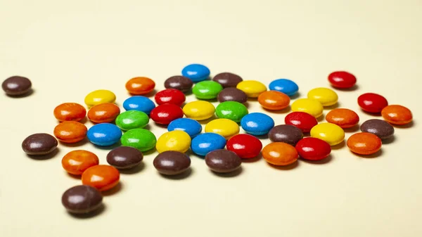 Colorful small candy assorted sweets close-up — Stock Photo, Image