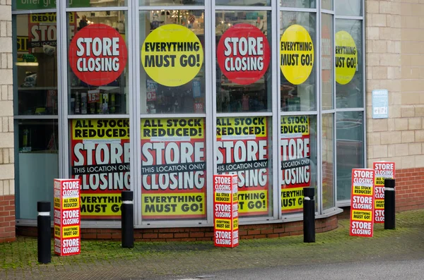 Moldl, UK: Jan 22, 2020: The last Homebase store in North Wales has started the process of closing down. Homebase are a struggling British home improvement and garden centre chain.