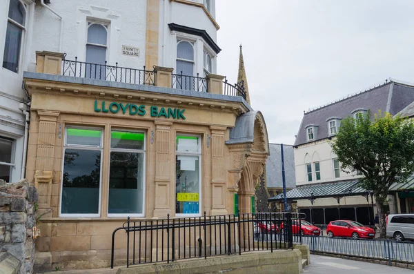 Llandudno Reino Unido Agosto 2019 Loyds Bank Tiene Una Sucursal — Foto de Stock