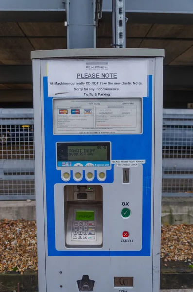 London Dec 2017 Machine Take Payment Issue Ticket Excel London — Stock Photo, Image