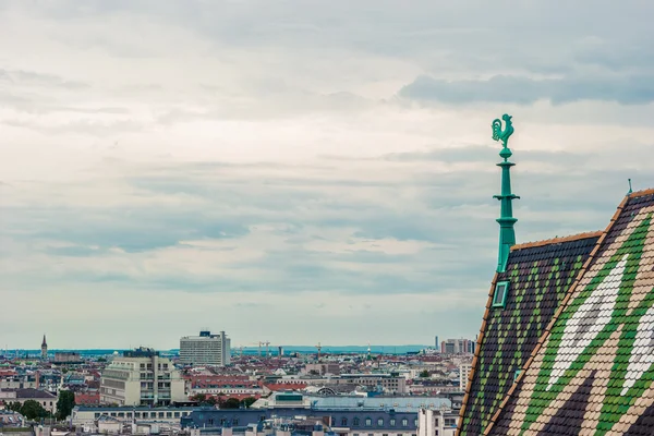 Aerial view over the rooftops of Vienna — Stock Photo, Image