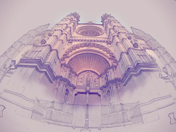 Catedral de Santa Maria de Palma de Maiorca, La Seu, Espanha — Fotografia de Stock