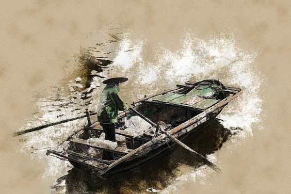 Boats in Ha Long Bay — Stock Photo, Image