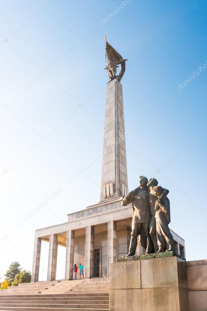 Slavin - memorial monument and cemetery for Soviet Army soldiers