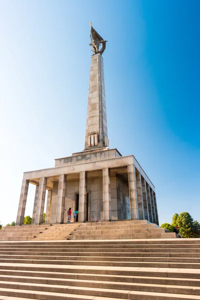 Slavin - memorial monument and cemetery for Soviet Army soldiers — Stock Photo, Image