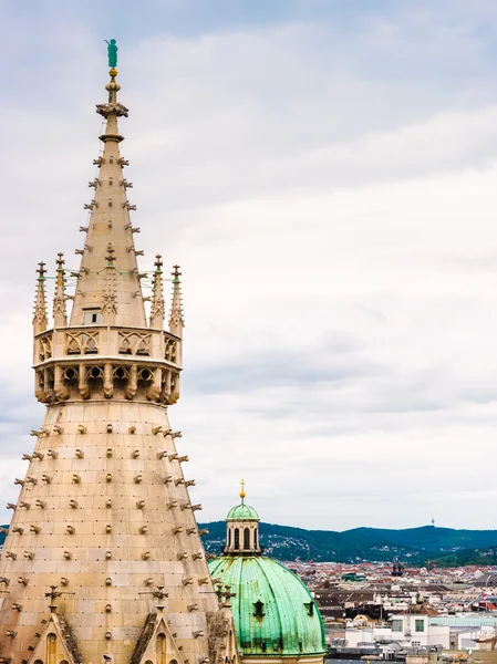 Aerial view over the rooftops of Vienna — Stock Photo, Image