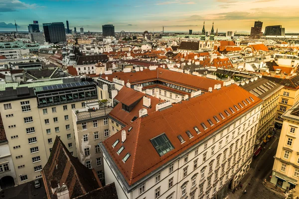 Vista aérea de los tejados de Viena — Foto de Stock