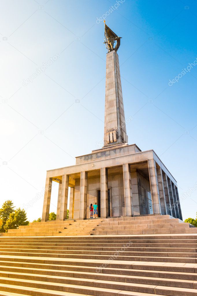 Slavin - memorial monument and cemetery for Soviet Army soldiers