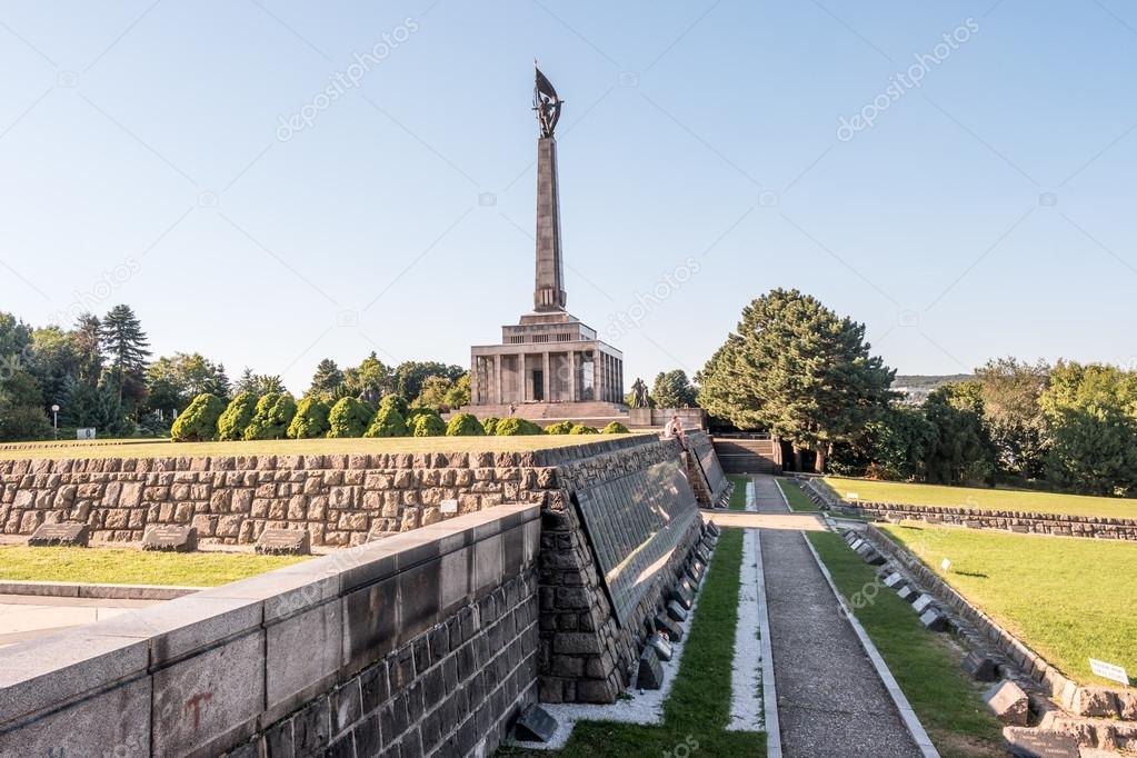 Slavin - memorial monument and cemetery for Soviet Army soldiers