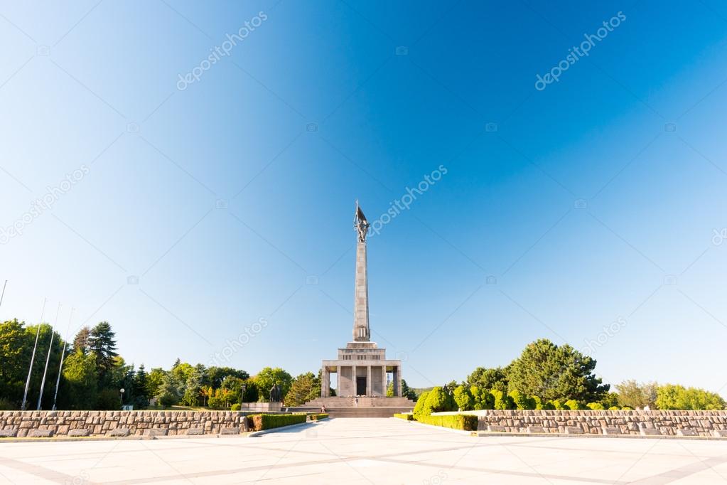 Slavin - memorial monument and cemetery for Soviet Army soldiers