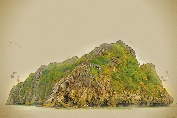 Tramonto a Ha Long Bay — Foto Stock