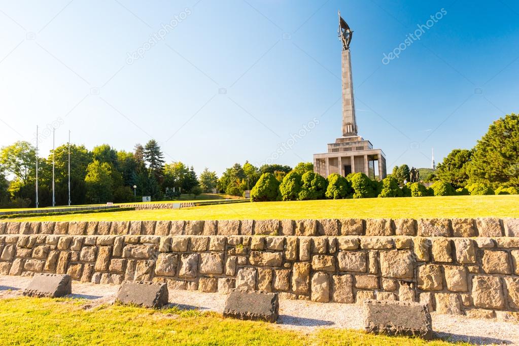 Slavin - memorial monument and cemetery for Soviet Army soldiers