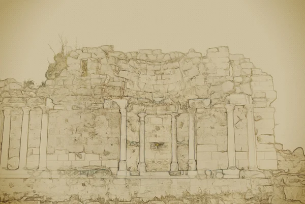 Ruiny starożytnego miasta — Zdjęcie stockowe