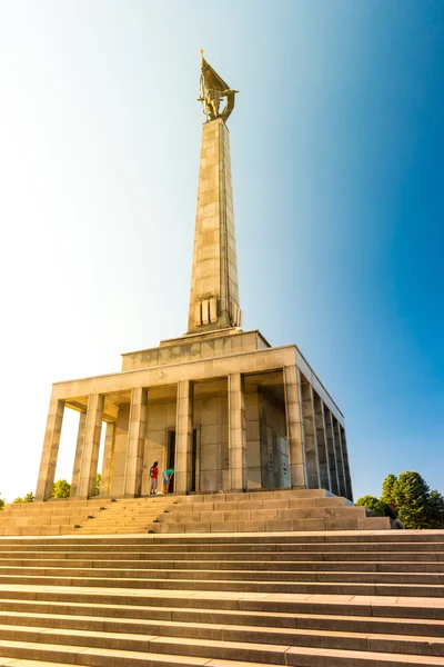 Slavin - memorial monument and cemetery for Soviet Army soldiers — Stock Photo, Image