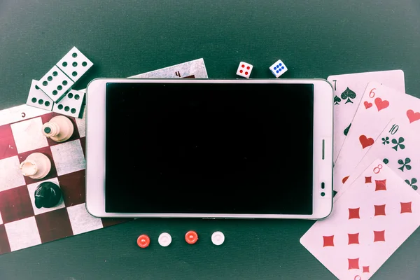 Διάφορα επιτραπέζια παιχνίδια με pc ταμπλετών. — Φωτογραφία Αρχείου
