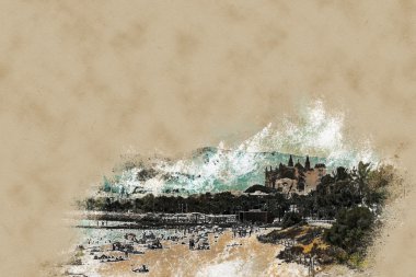 Görünüm beach, Palma de Mallorca