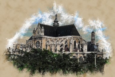 Kilise saint-eustache Kilisesi, paris, Fransa