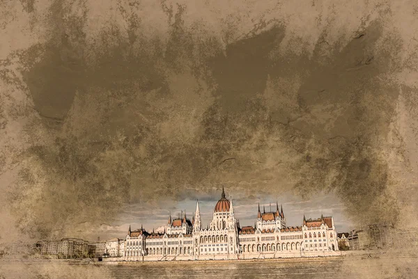 Здание парламента Будапешта — стоковое фото