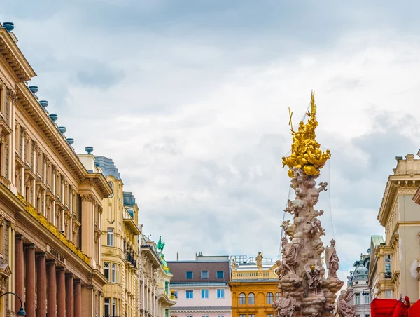 Colonne de la peste commémorative, Pestsaule sur la rue Graben à Vienne . — Photo