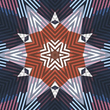 Düz etnik seamless modeli.