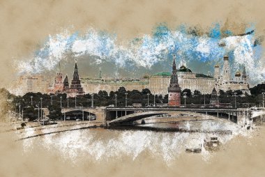Moskova Nehri ve Kremlin