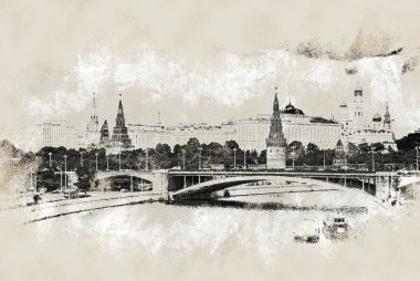 Moskova Nehri ve Kremlin