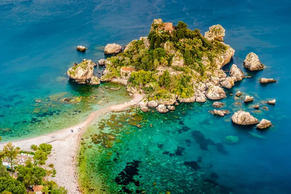 Bela paisagem de Taormina, Itália . — Fotografia de Stock