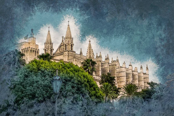 Catedral de Palma de Maiorca. — Fotografia de Stock