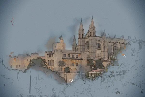 Catedral de Palma de Mallorca. — Foto de Stock