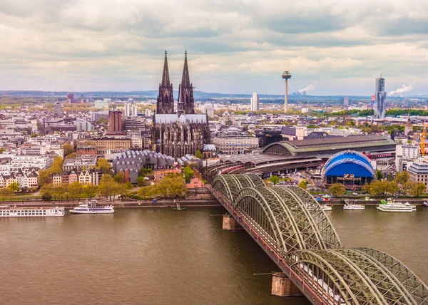 Vista aérea de Colonia, Alemania . —  Fotos de Stock