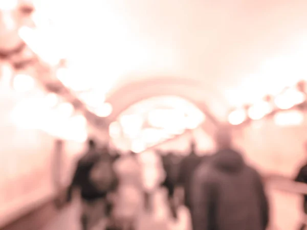 City commuters in subway.