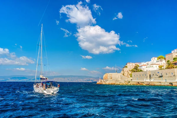 Hydra island on a summer day in Greece. — Stock Photo, Image