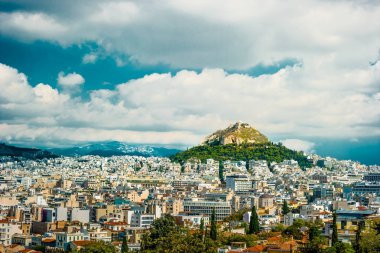 Cityscape Atina ve Lycabettus Hill