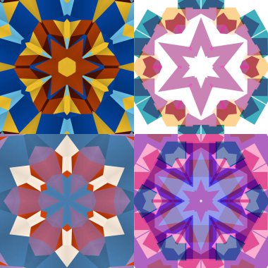 Düz etnik Dikişsiz desen.