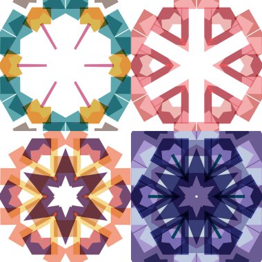 Düz etnik Dikişsiz desen.