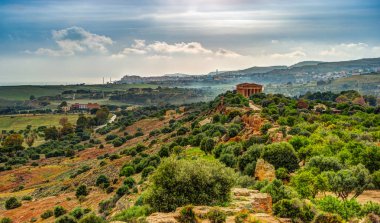Concordia ünlü tapınak tapınak Vadisi Agrigento yakınlarında